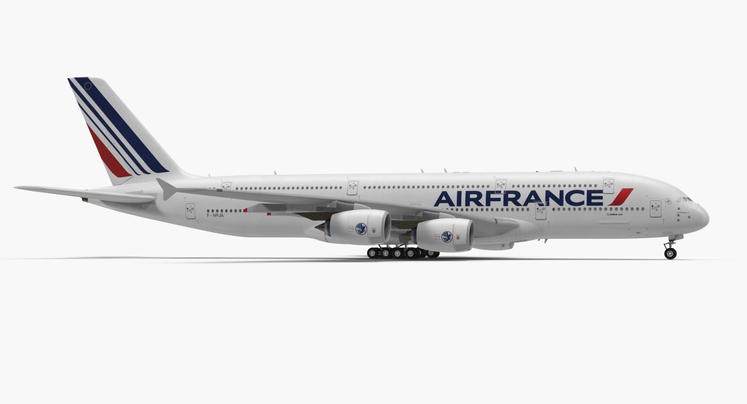 Airbus A380 1000 Air France 3D